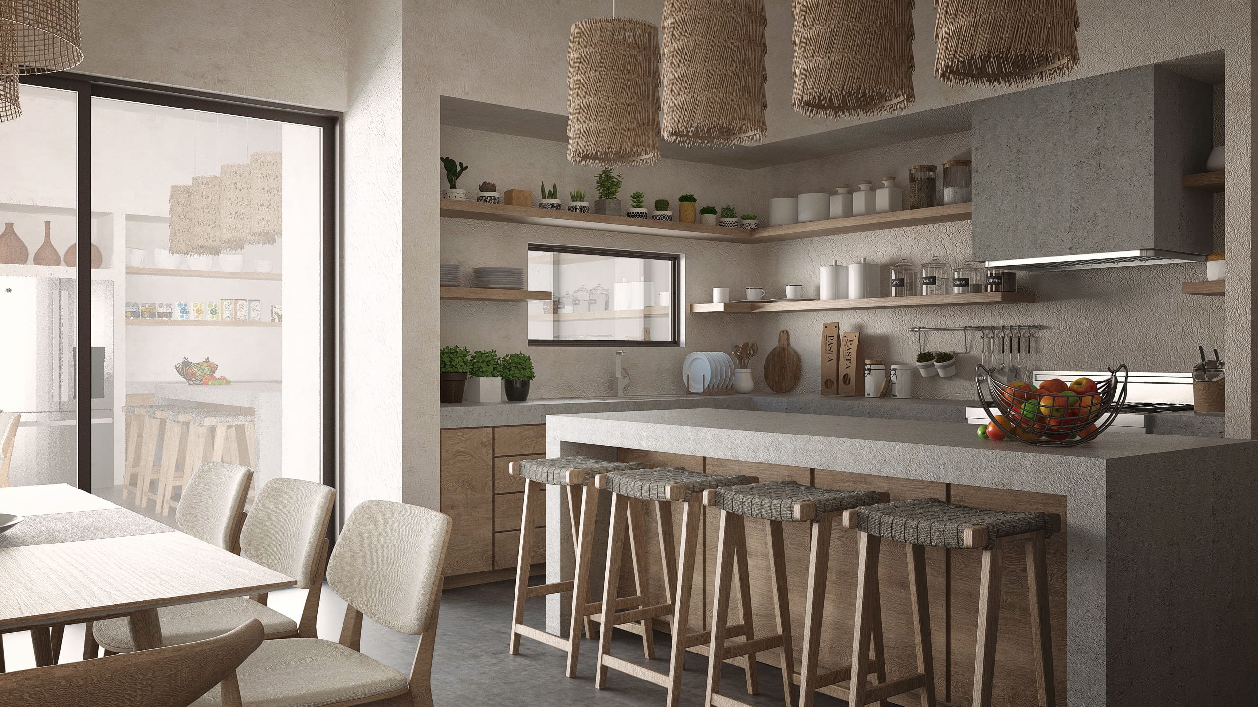 cocina y comedor