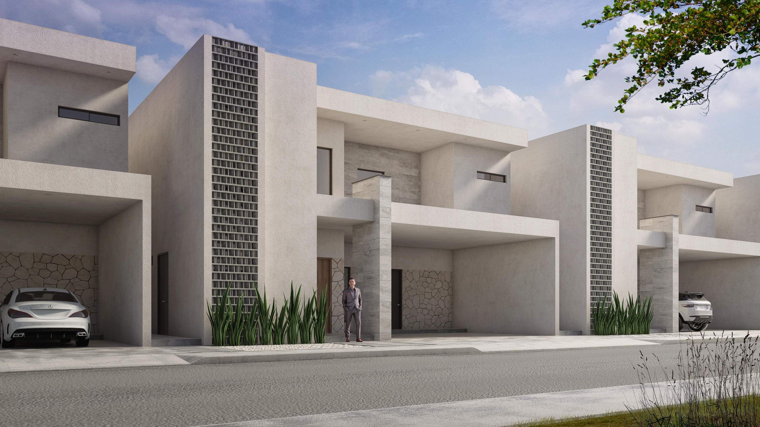 casa al exterior en el día